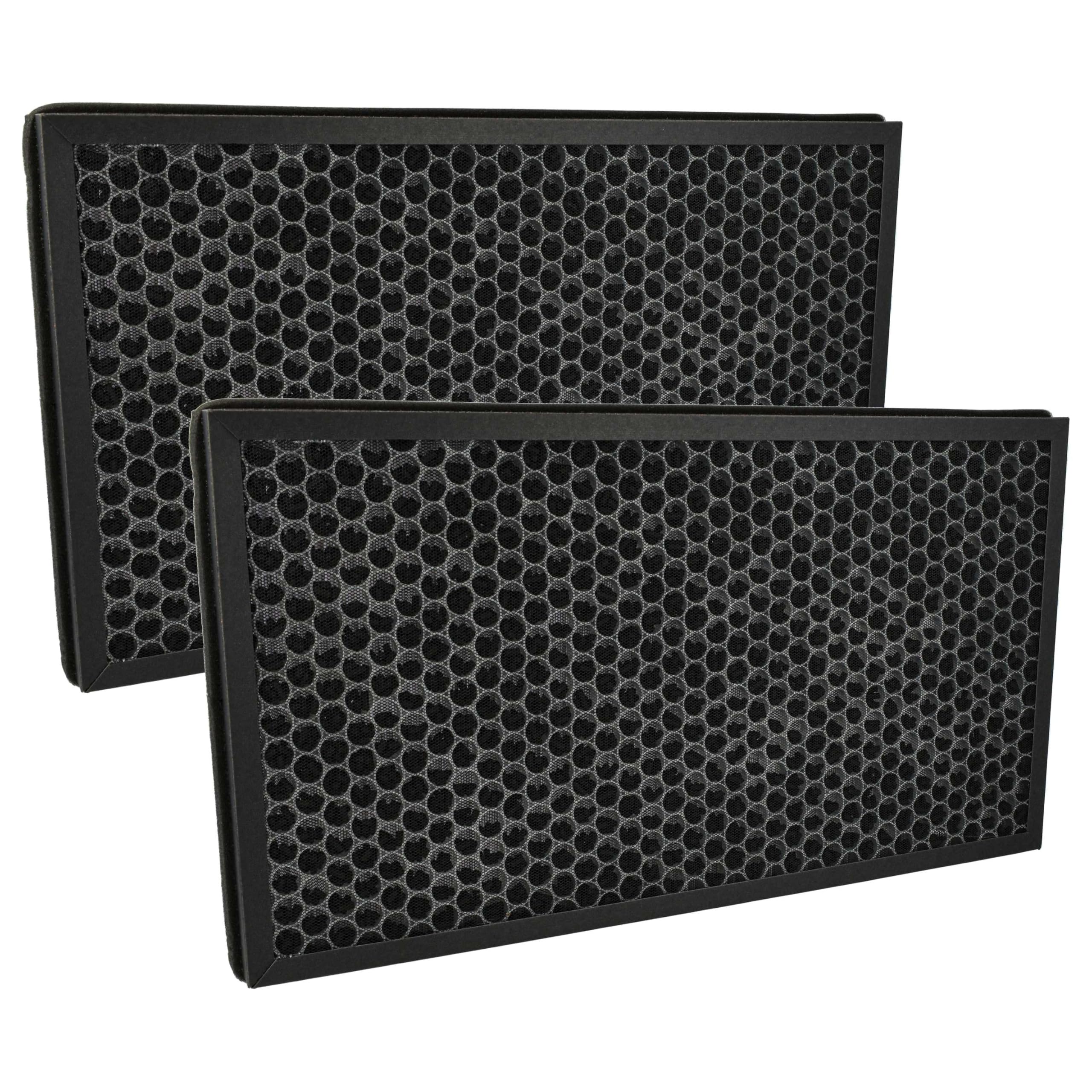 vhbw 2x Air Filter compatible with Boneco P340 Air Purifier - Combi Filter HEPA (H12) + Activated Carbon