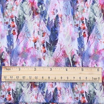 Polyurethane Laminate PU Pre-Cut Fabric by the Meter. Waterproof and Breathable. Perfect for Cloth Diapers and Similar Projects. 1 Meter, Twigs and Feathers