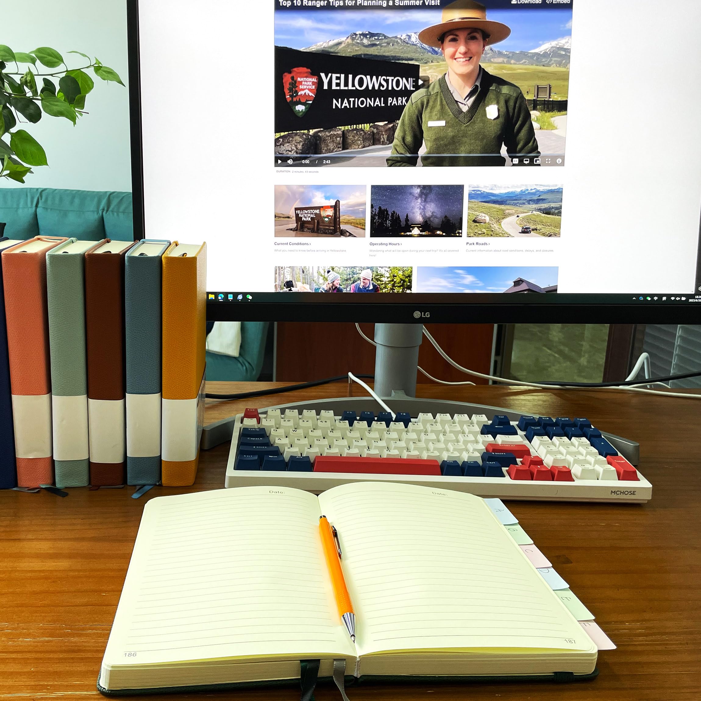 Mlife Cuaderno Punteado A5, 360 Páginas Y 100 G/M² De Papel Resistente A La Tinta, Cuadernos Con Bolsillo Plegable Para La Oficina, La Escuela, El Hogar, La Escritura Y Notas (Verde orquídea)