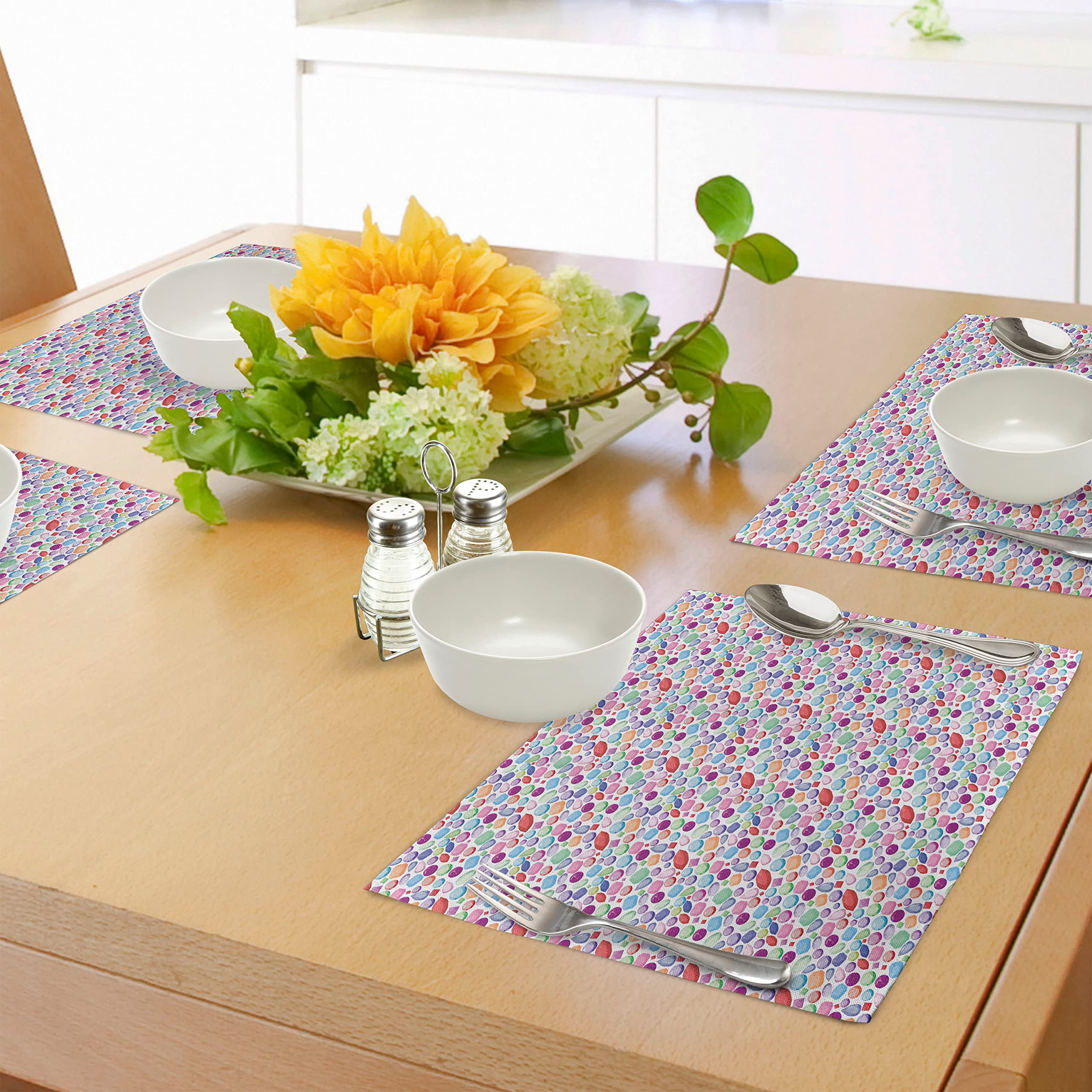 ABAKUHAUS Autunno Tovaglietta Americana Set di 4