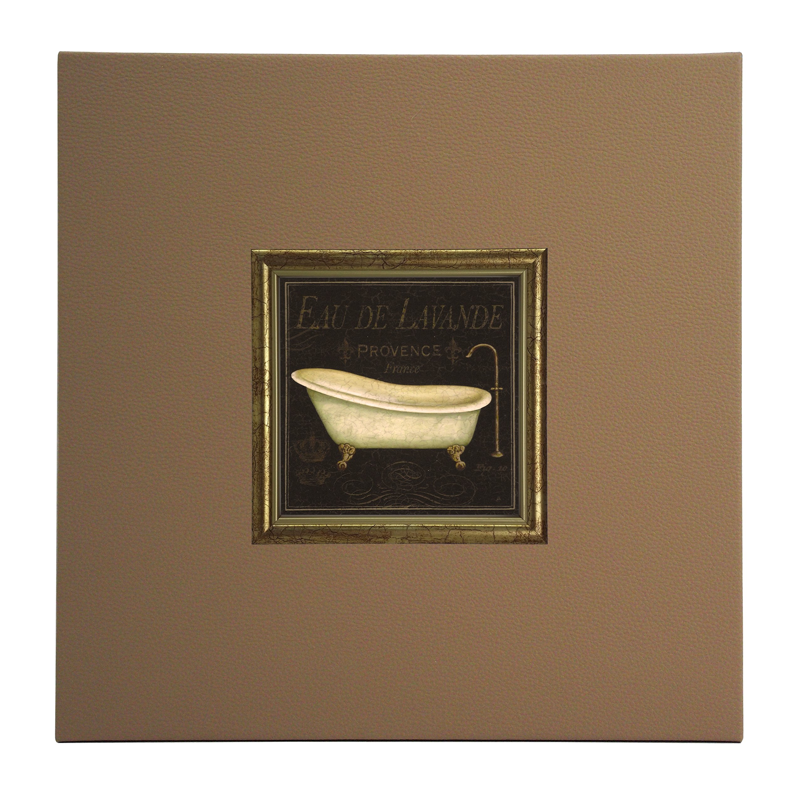 ERGO-PAULBain De Luxe I Paper/Eco Leather/Wood, 40.0 x 40.0 x 1.5 cm, Beige, 40.0 x 40.0 x 1.5 cm