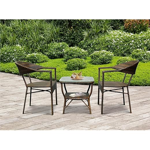 Paris Wicker Table + Chair Set