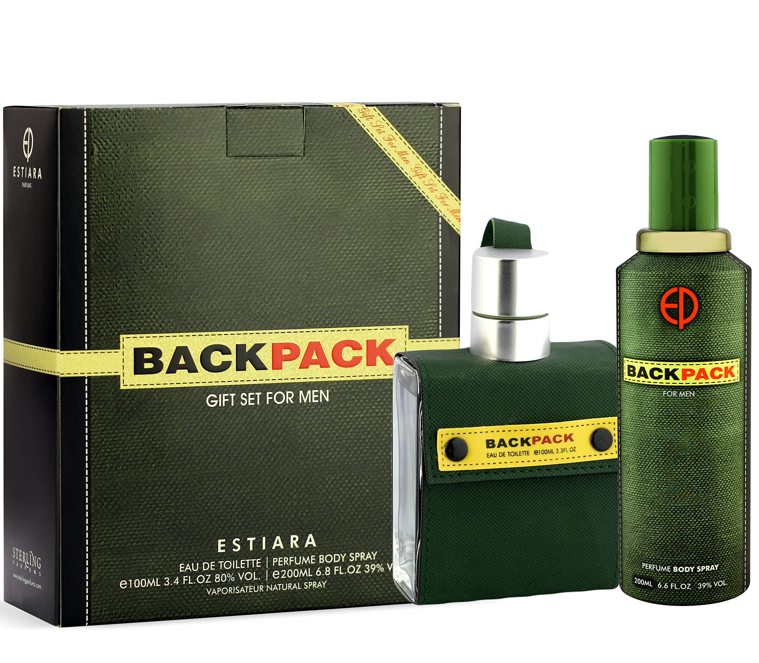 Estiaraback Pack Green Piece Gift Sets For Men Eau Desertcart