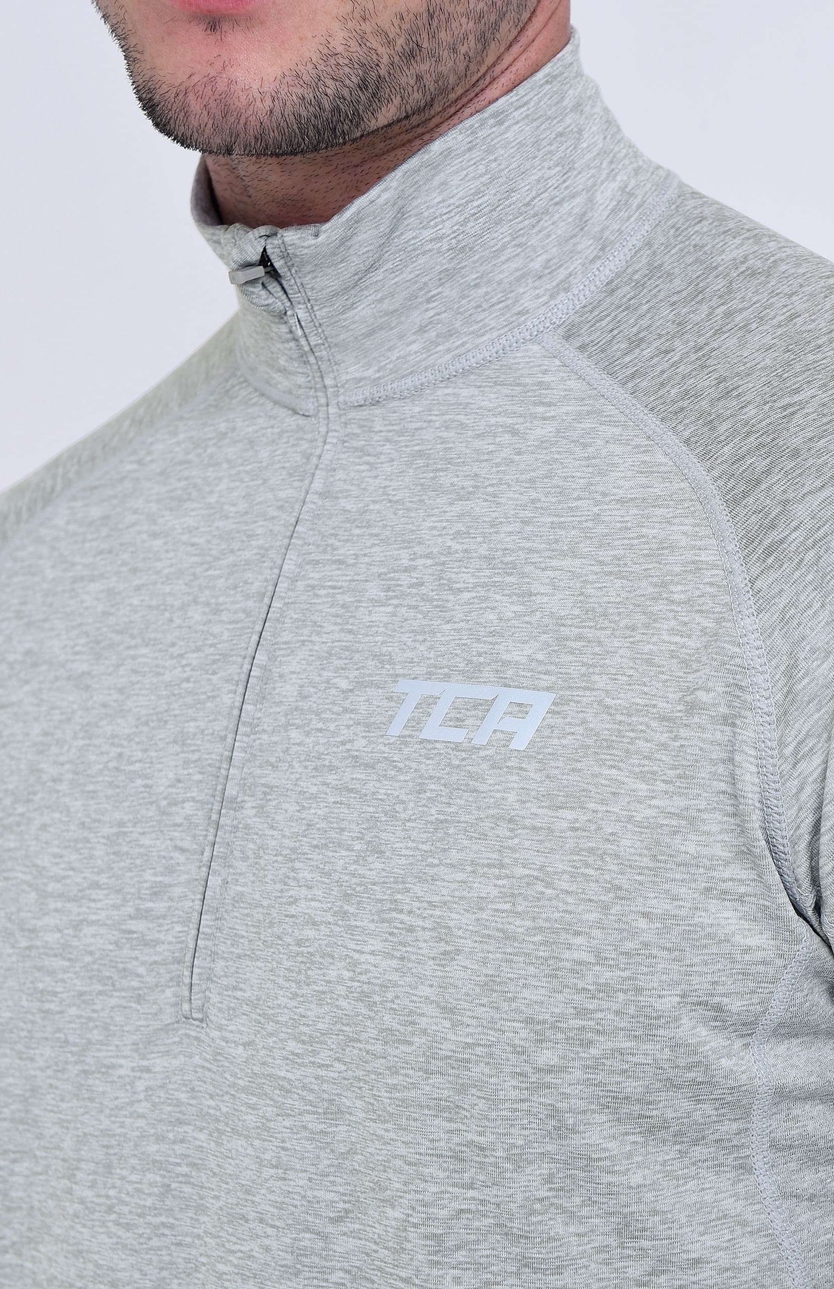 TCA Meskie Winter Run Koszulka do biegania z dlugim rekawem i pólzamkiem