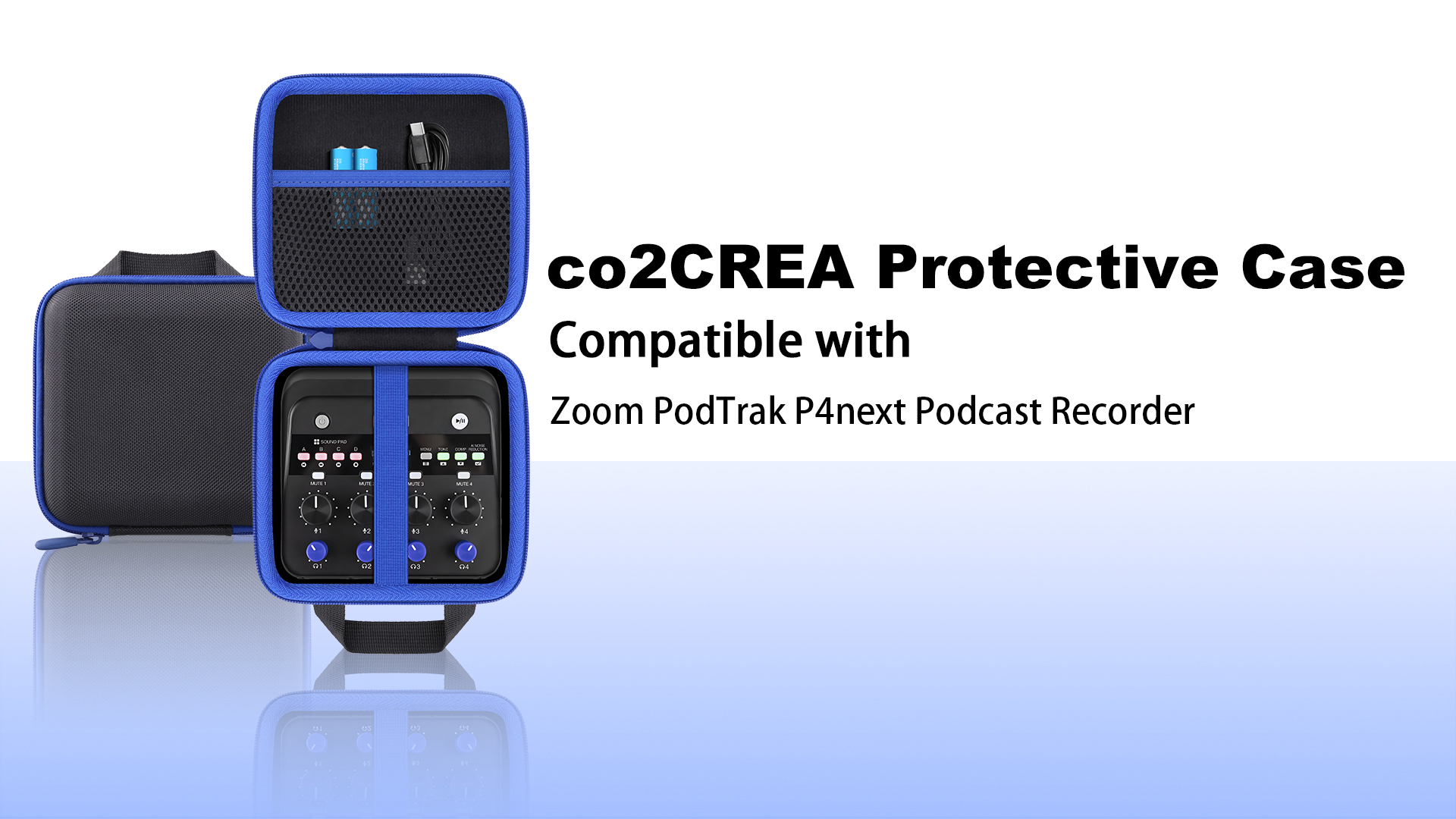 Amazon.com: co2CREA Hard Case for Zoom PodTrak P4next Podcast