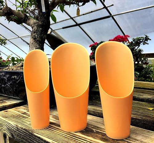 Miniatura 6 de Tinyroots - Juego de 3 cucharas de tierra de plástico, usadas por la escuela de bonsái Kaikou desde 1987