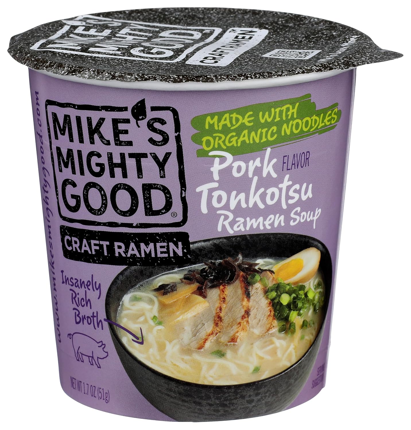 Mike's Mighty Good Craft Ramen Savory Miso Soup, 2.1 Ounce Pillow Pack (Pack of 14)