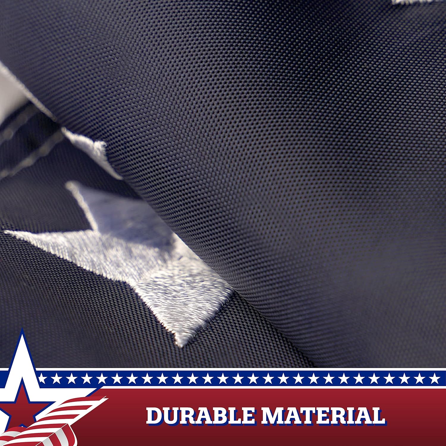 G128-3 Sets: USA Pleated Fan Flag Star 1.5x1.5FT Center Quarter Circle Embroidered Polyester Stars and Stripes
