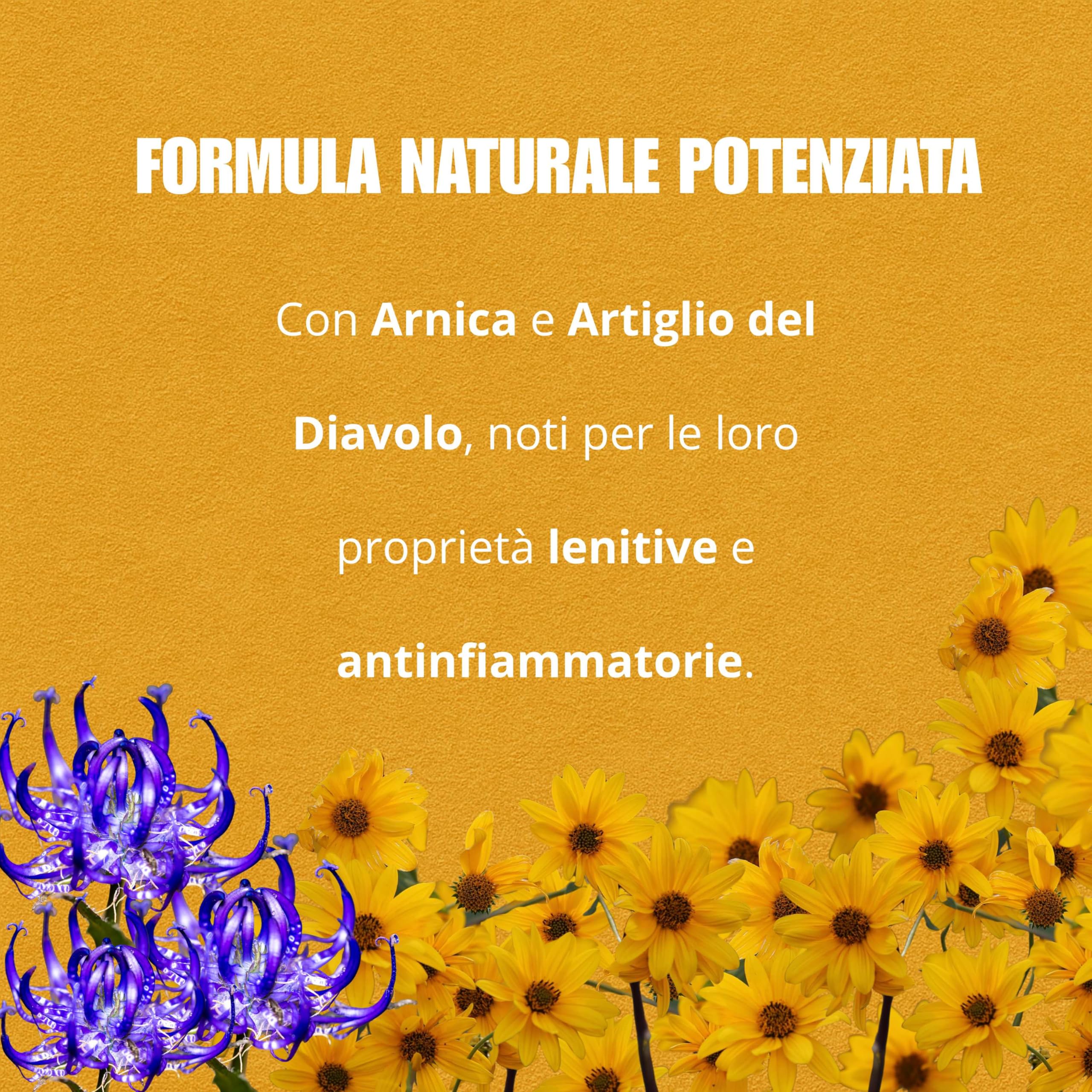 Lievosol – Crema Antidolorifica Naturale Extra Forte con Arnica e Artiglio del Diavolo – Sollievo per Dolori Muscolari, Articolari, Cervicale e Schiena – Texture Leggera – 200ml