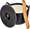 iTtala 1010774 Salpaneva Casserole Cast Enameled Pot, Black, 3L
