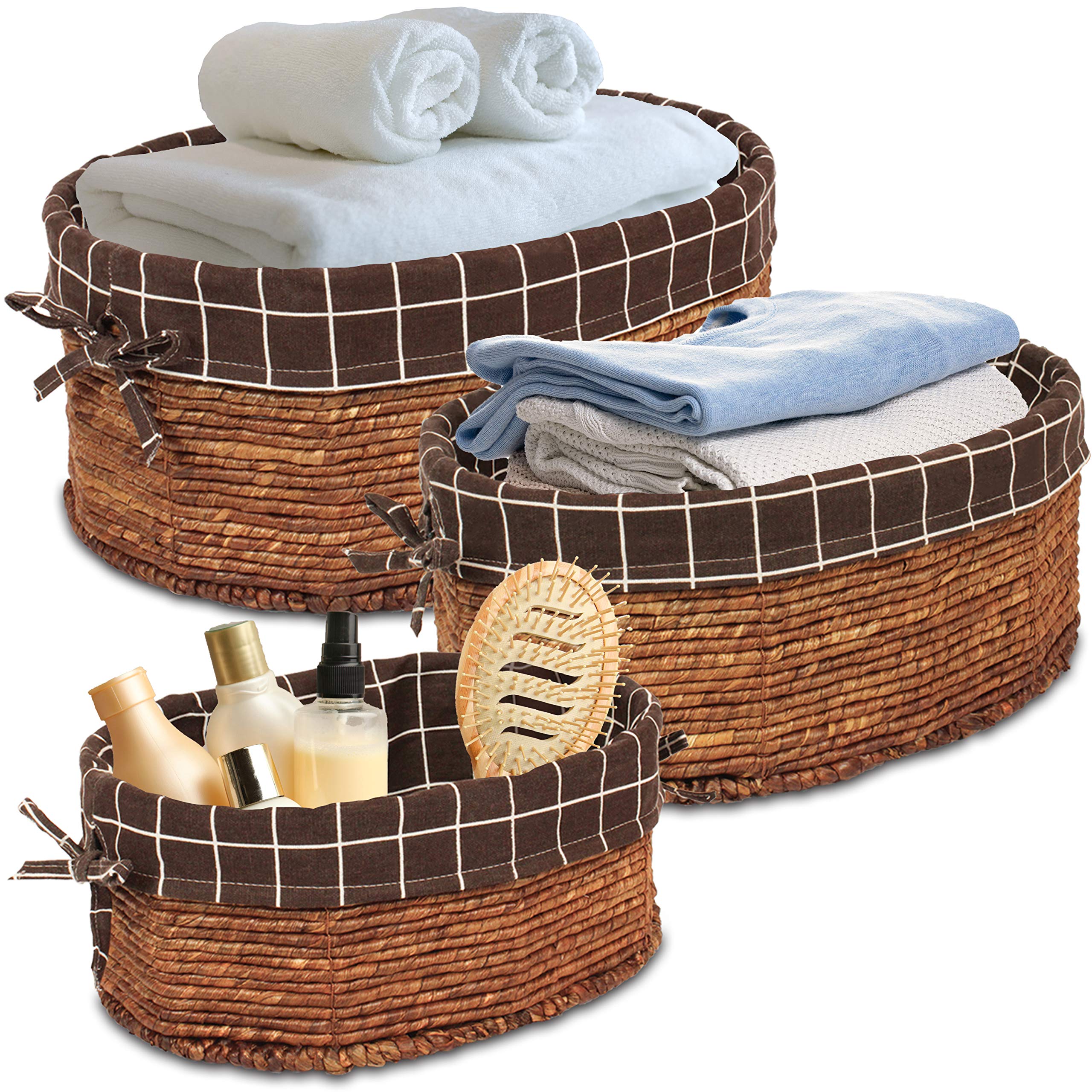 Shelves With Wicker Baskets Decor For You