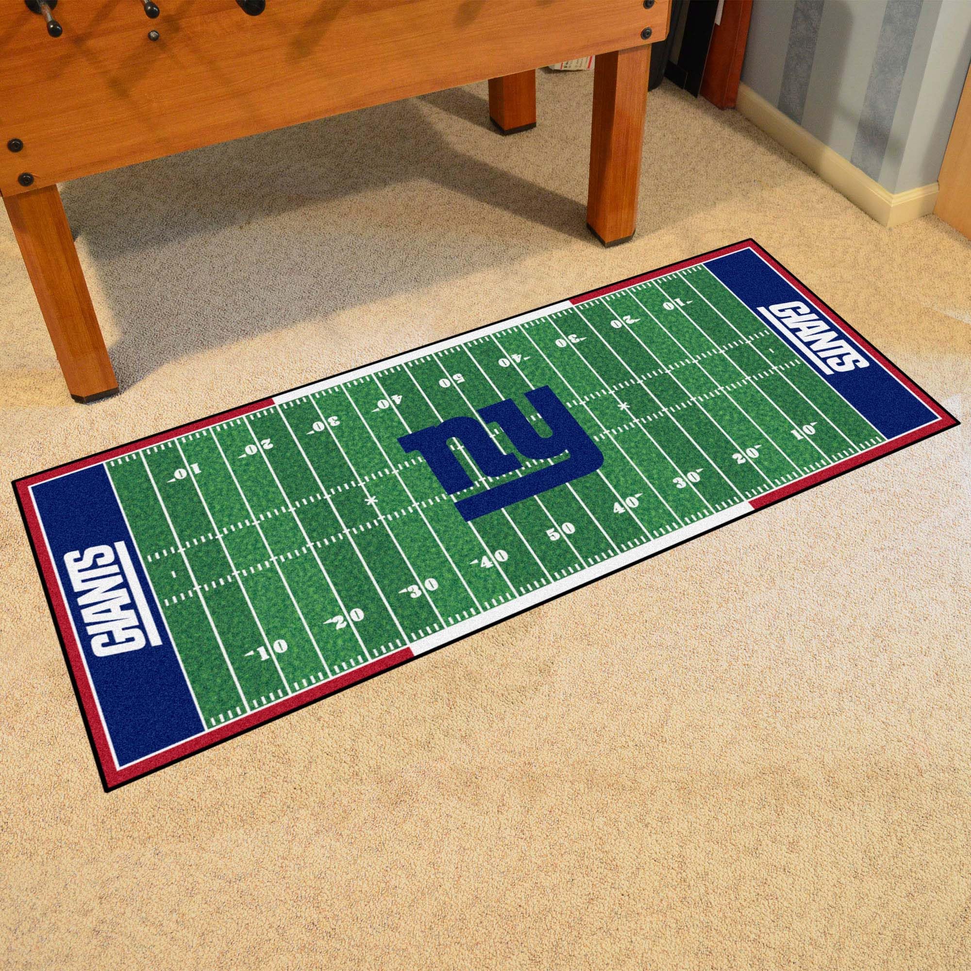 FANMATS NFL New York Giants Campo de fútbol (Cabeza de Nailon