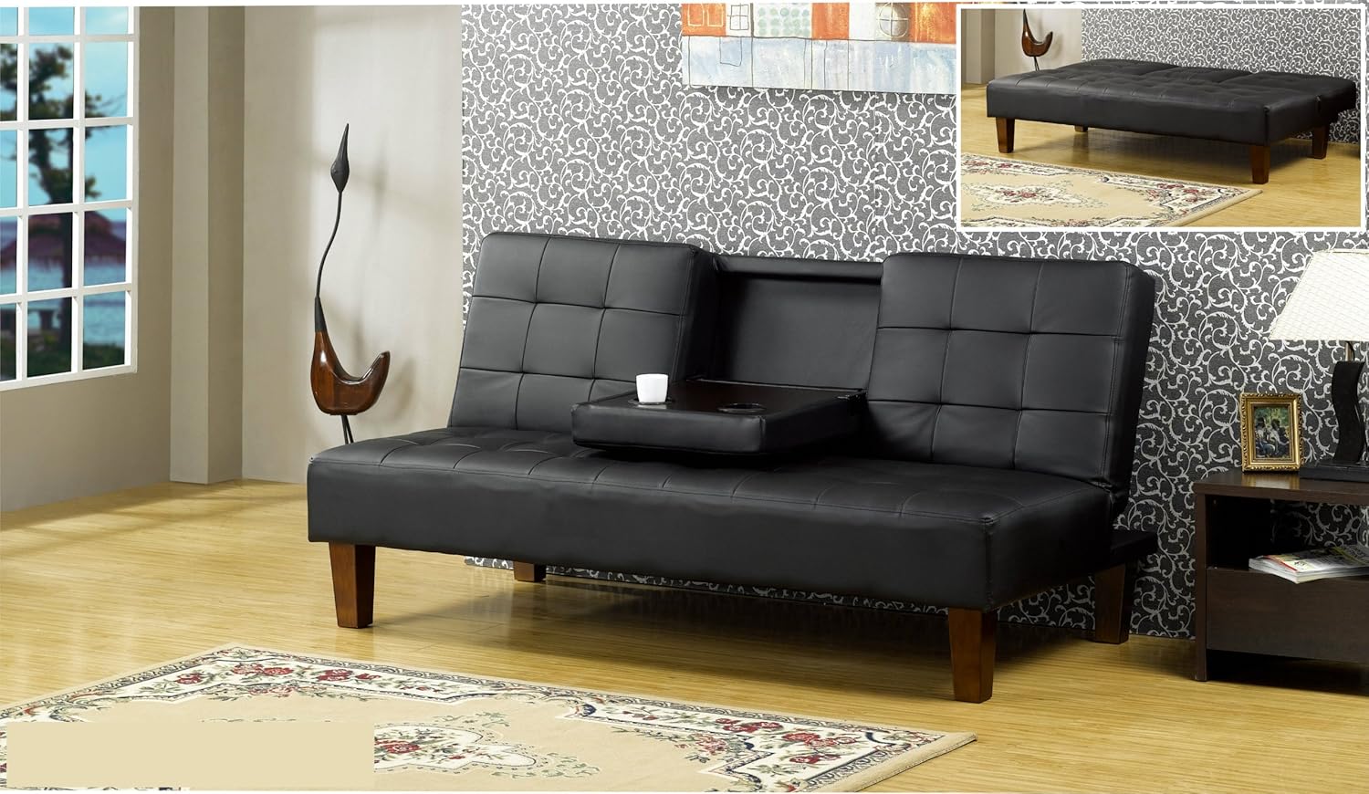 Sofa Sleeper. Adjustable Back, Easy to Use Klik Klak