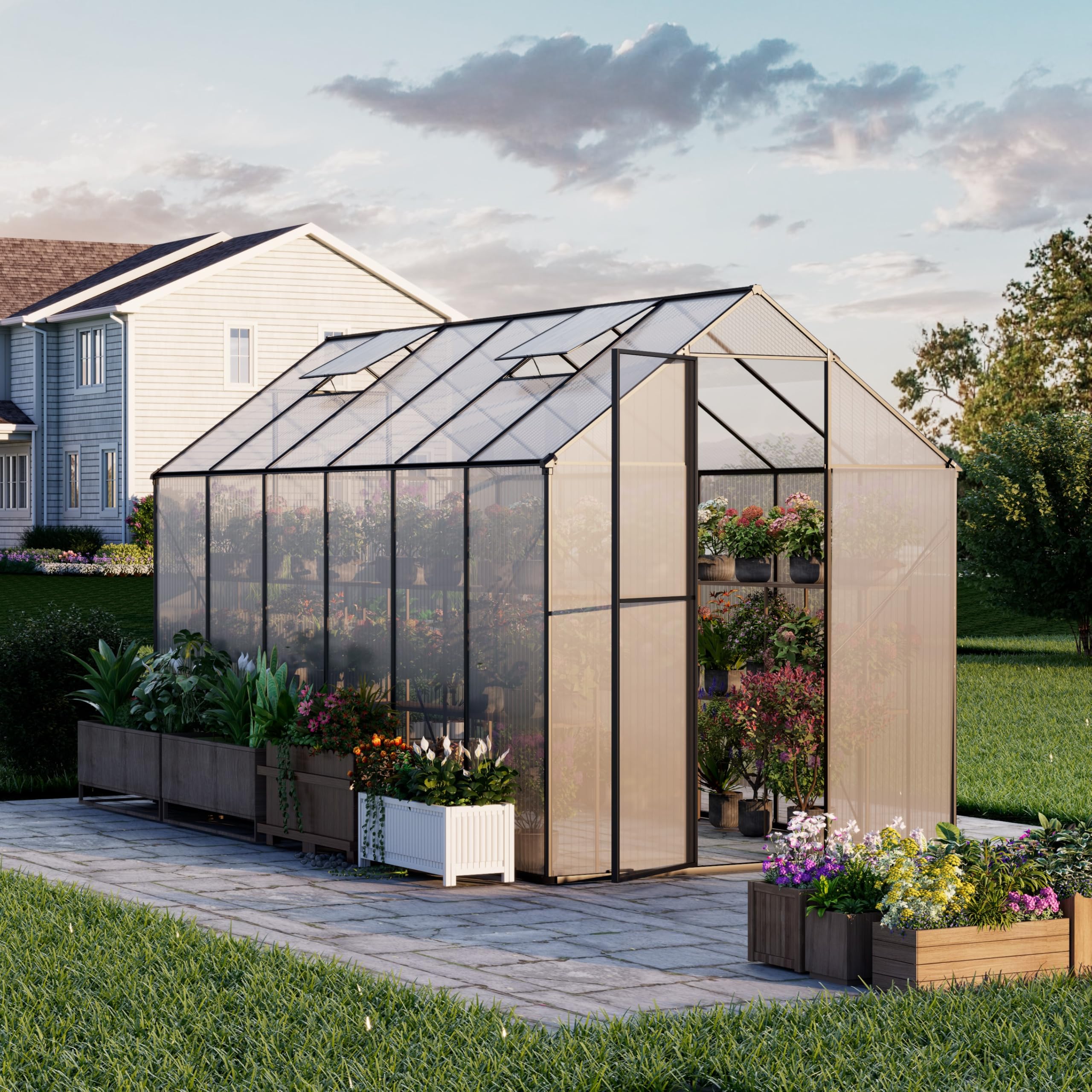 HANAZONO 花園 No.1001 KRAUSSクラウス HO ナロー Amazon.com : Kingdura 6x12ft Walk-in Greenhouse for Outdoors
