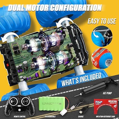 Miniatura 5 de ROHSCE Auto de acrobacias a control remoto con detección de gestos 24 GHz 4WD todoterreno control de mano auto de control remoto auto de doble cara