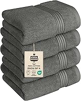 Vista 37 de Toalla de baño de lujo 700 GSM T (35 x 70 pulgadas) de Utopia Towels Gris