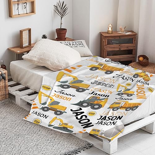 Vista 241 de Manta de construcción para regalo, manta de franela ultra suave y acogedora, manta de forro polar ligera y mullida, manta de felpa cálida para sofá