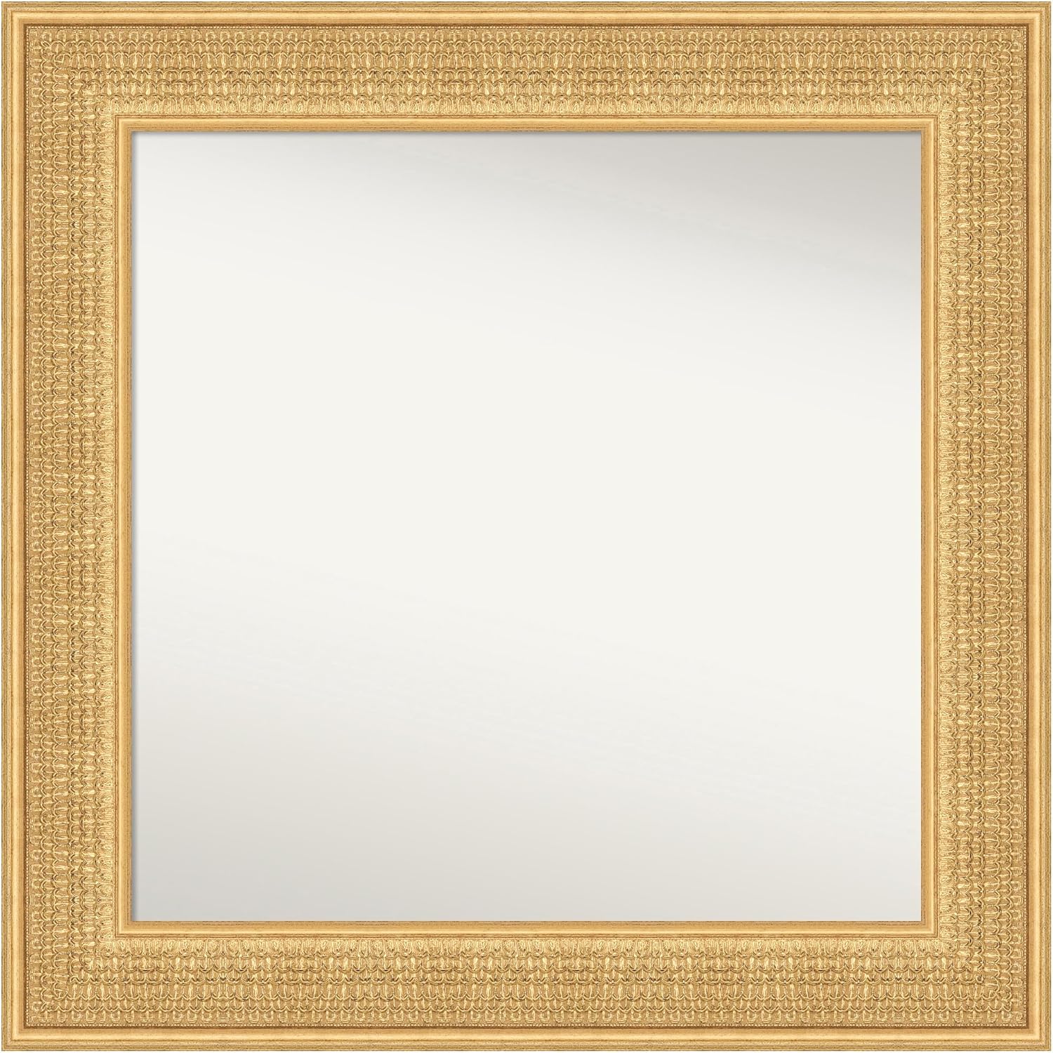 Amanti Art Gold Bathroom Mirror for Over Sink, 26x36 Custom Made Parlor Gold Rectangle Vanity Mirror, Large Traditional Wood Frame, Hangs Horizonally and Vertically, Wall Decor