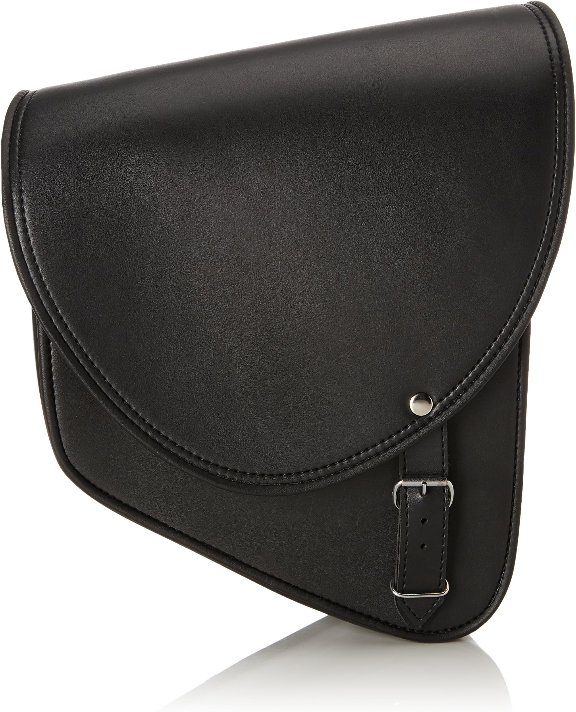 Customaccess AP0004N Right Side Barcelona Model Leather Saddlebag for Harley Davidson Sportster/Kawasaki Vulcan S