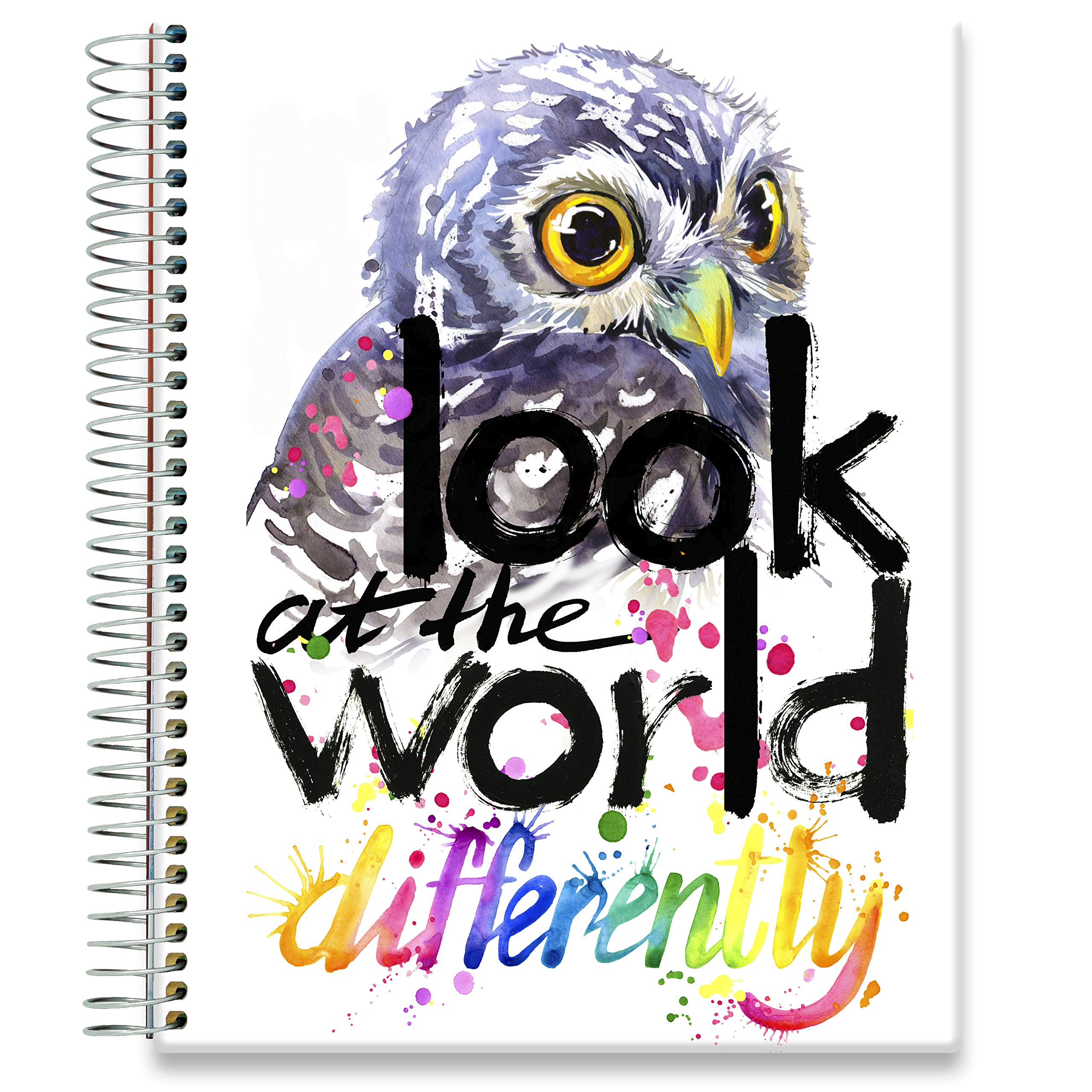 Tools4Wisdom Planner 2021-2022 Calendar - October 2021 to December 2022 Planner - Full Color Daily Planner w/ Weekly and Monthly Planner Spreads - 8.5x11 Hardcover - O15S - Inspirational Owl Quote