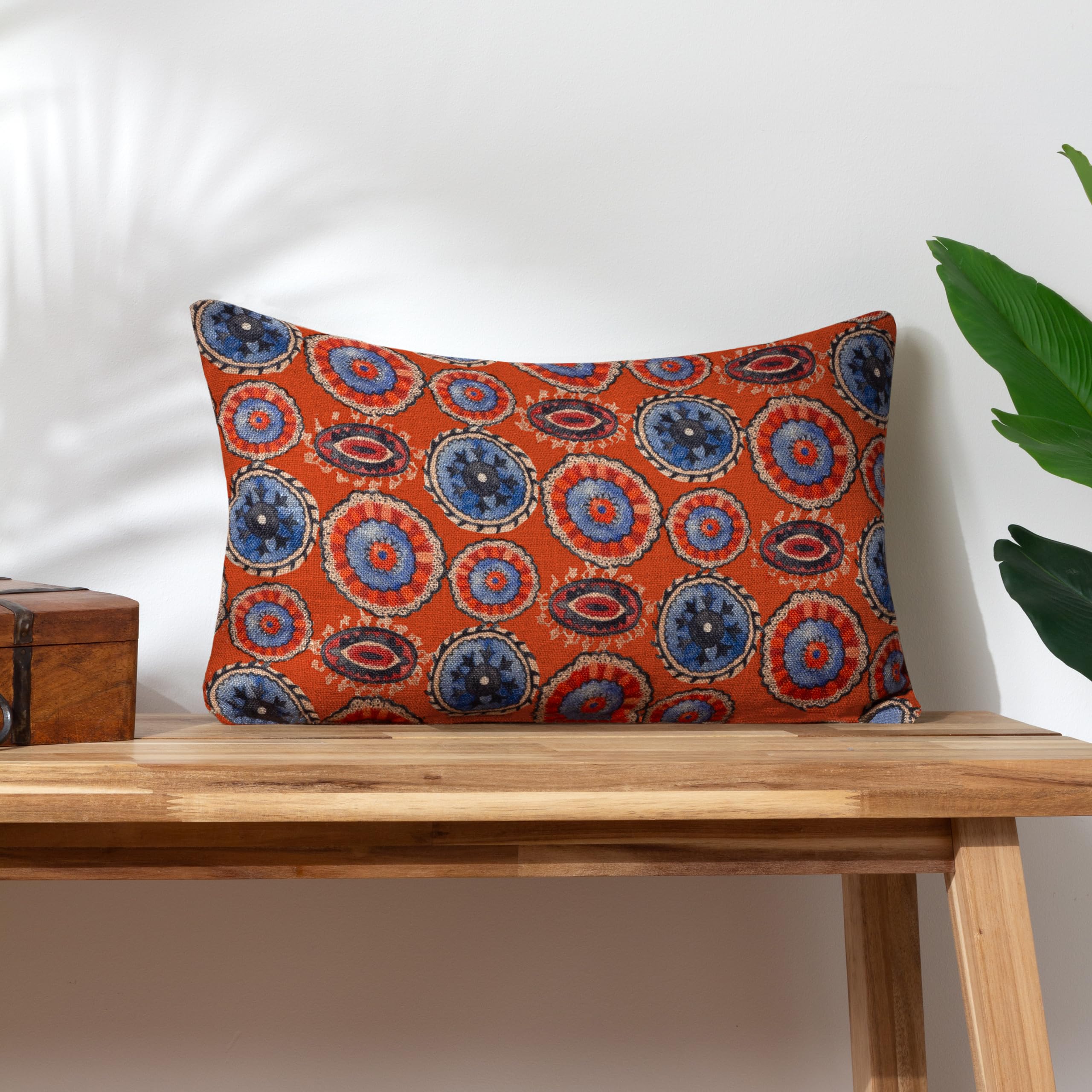 furn. Wylder Akamba Tribal Paisley Feather Rich Filled Cushion