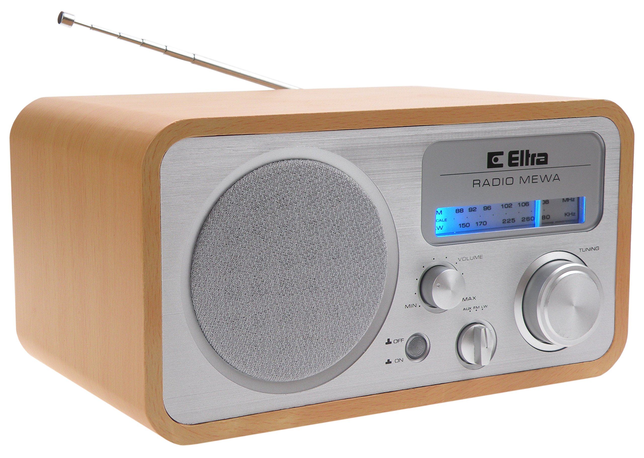 ELTRA MEWA Radio Portátil Personal Analógica Plata - Radios Portátiles (Personal, Analógica, FM,LW, 88-108 MHz, 148,5-283,5 kHz, 2,5 W)