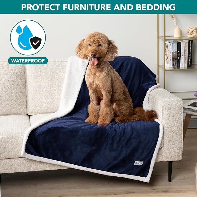 Foto 2 de 7 de PetAmi Manta Impermeable para Perro Mediano y Grande, Cachorro, Gato, para sofá, protección a Prueba de Fugas