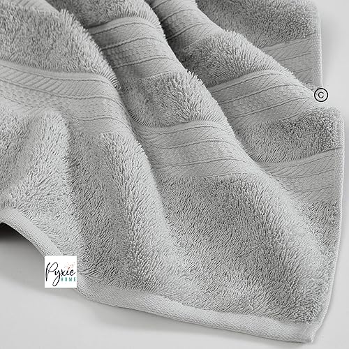 Miniatura 4 de Tamaño grande - Toalla de baño extra grande - Toalla de baño ultra extragrande - 100% algodón - COLOR GRIS