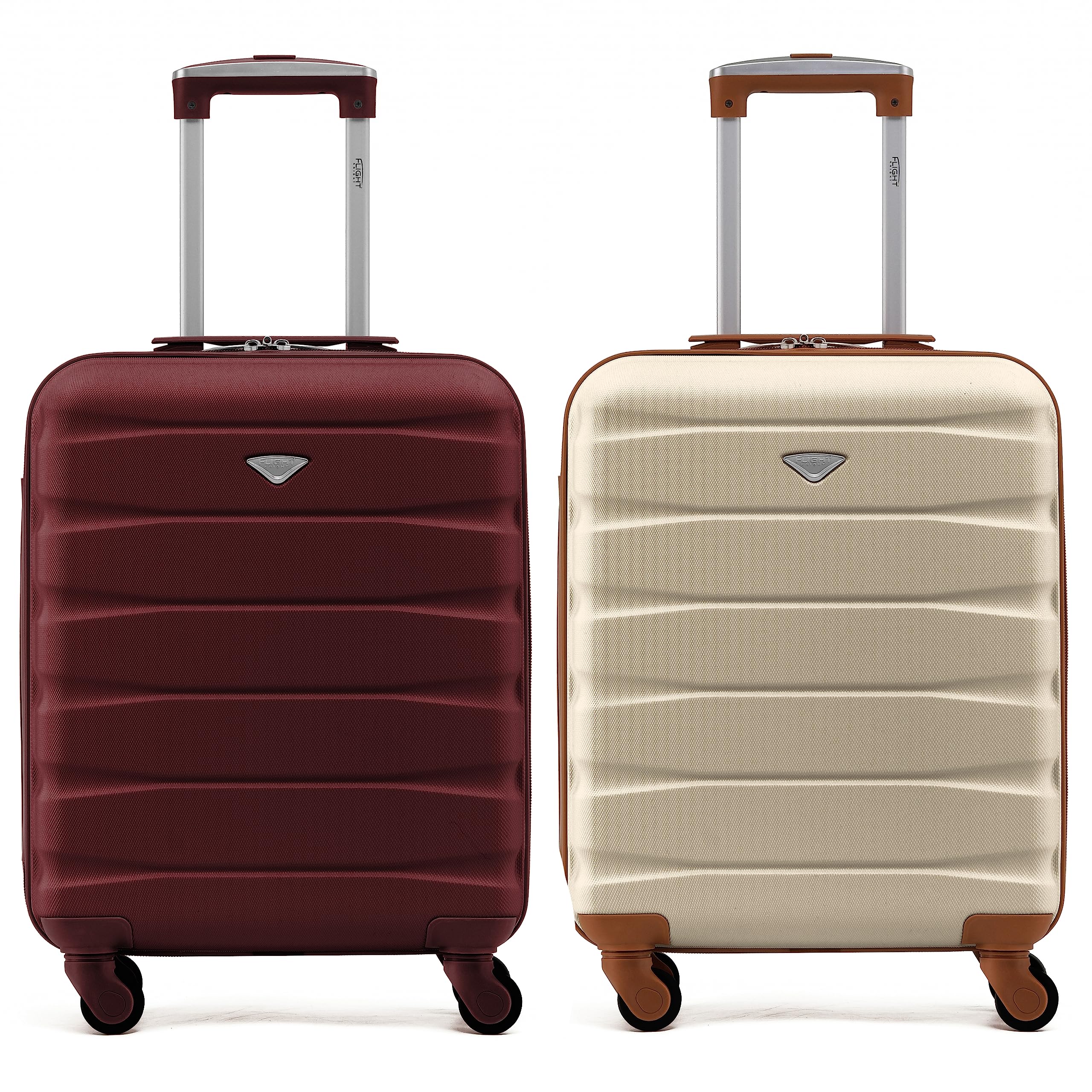 Flight Knight Suitcase Set of 2 Lightweight 4 Wheel ABS Hard Case Cabin Carry On Hand Luggage Approved for Over 100 Airlines Including easyJet, British Airways, Ryanair & Many More 55x35x20cm — view 62