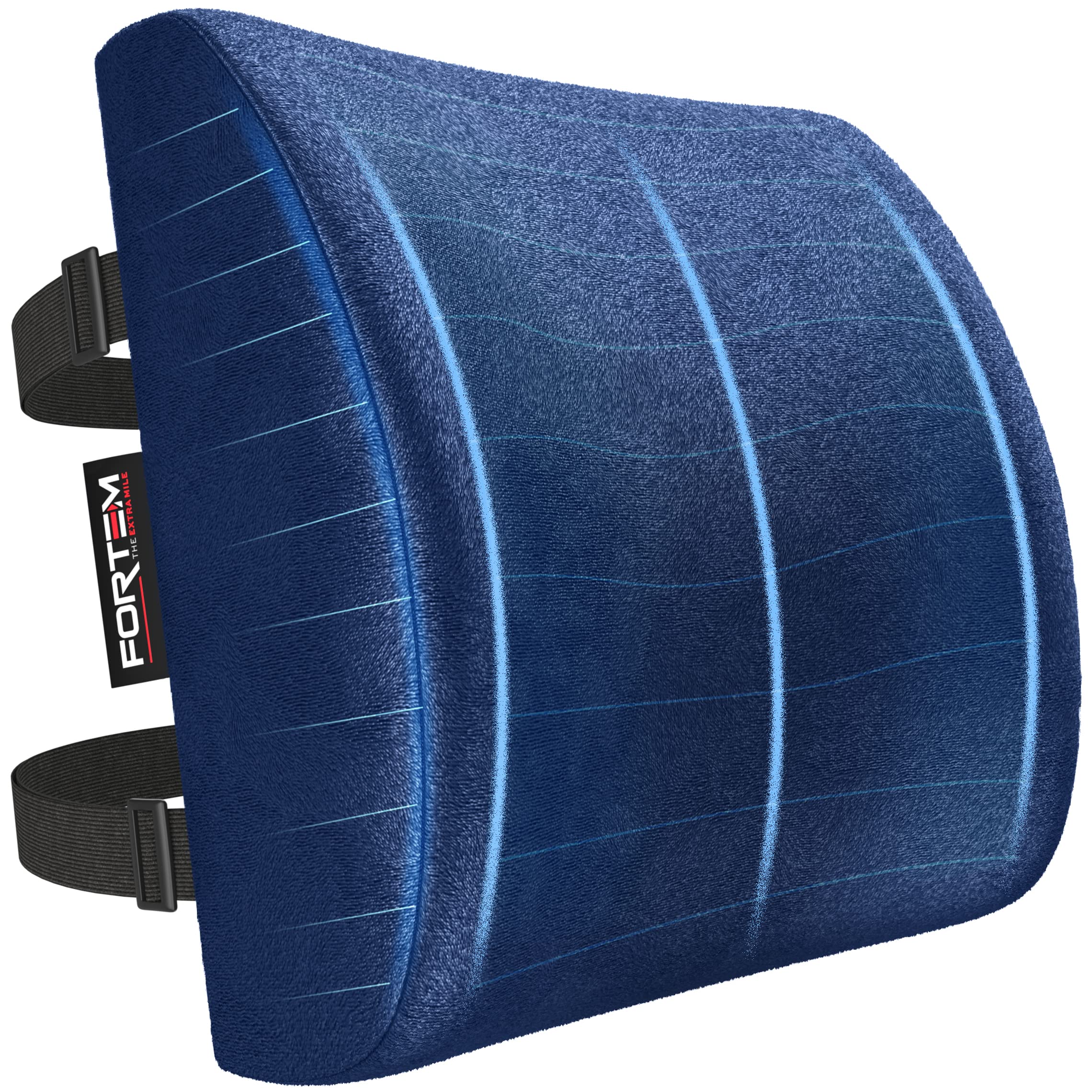 Cojín Lumbar Silla Oficina, Cojin Lumbar Coche, Respaldo Lumbar para Silla de Juegos, Cojin Ergonomico, Cojín de Espuma Viscoelástica, Cojín para Silla de Escritorio, Funda Lavable