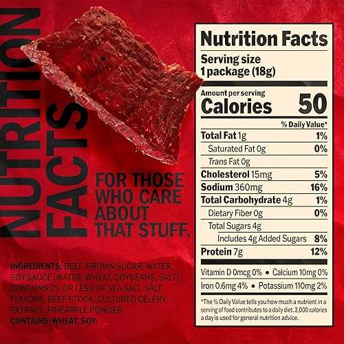 Miniatura 2 de Jack Link's - Cecina de res, teriyaki, bolsas de paquete múltiple - bocadillos de carne sabrosos para almuerzos, listos para comer, bocadillos