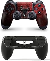 Vista 4 de PS4 - Adhesivo vinal de Spiderman para consola delgada + 2 fundas para controladores