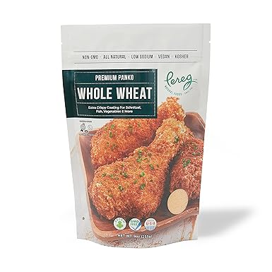 Bread Crumbs - Whole Wheat Premium Panko - 9 oz - Natural Grocery & Gourmet Foods - Low Sodium, Vegan, Kosher Certified & Non GMO