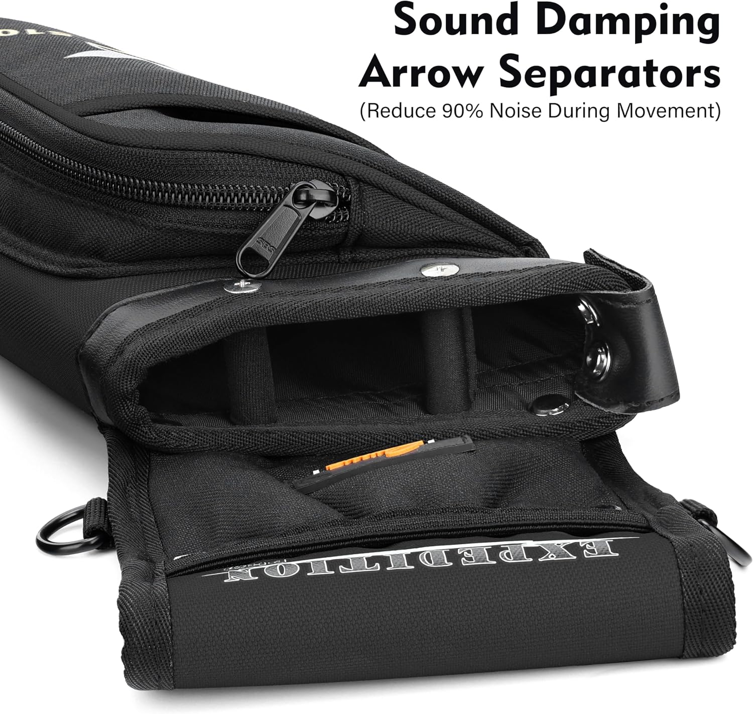 SUNYA X510 Field & Competition Hip Arrow Quiver | 3-Slot Noise-Free Archery Quiver with Sturdy Storage System (42x18cm)
