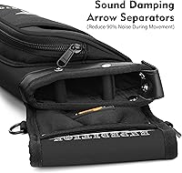 Vista 8 de SUNYA X510 Carcaj de Flechas para Campo y Competencia de Cadera Carcaj de Tiro con Arco de 3 Ranuras Sin Ruido con Sistema de Almacenamiento