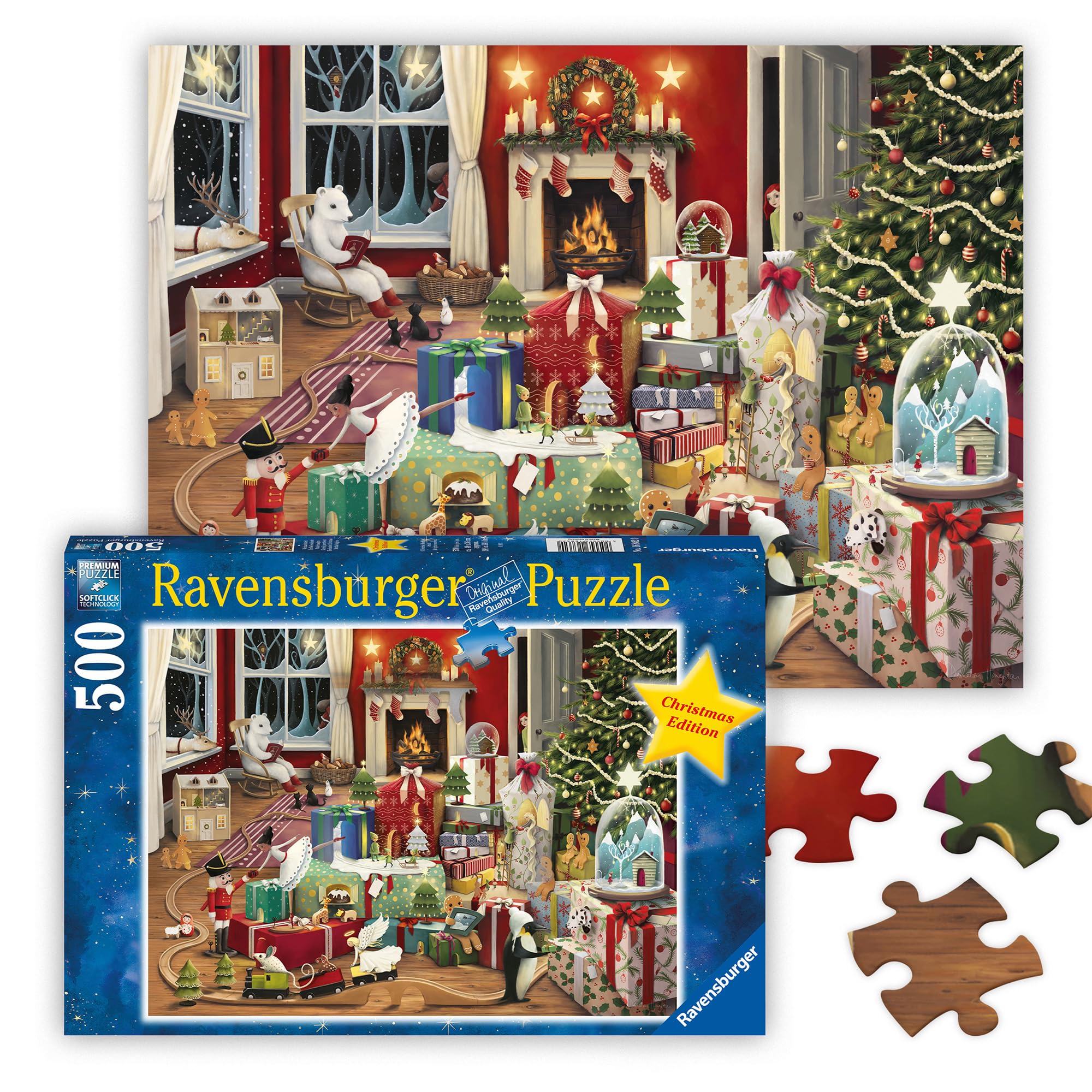 Ravensburger - Puzzle Natale Magico, 500 Pezzi, Idea regalo, per Lei o Lui, Puzzle Adulti