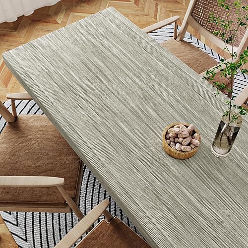 Miniatura 3 de Wallercity Papel adhesivo de madera gris para gabinetes, papel tapiz de grano de madera para despegar y pegar, papel de contacto con aspecto de