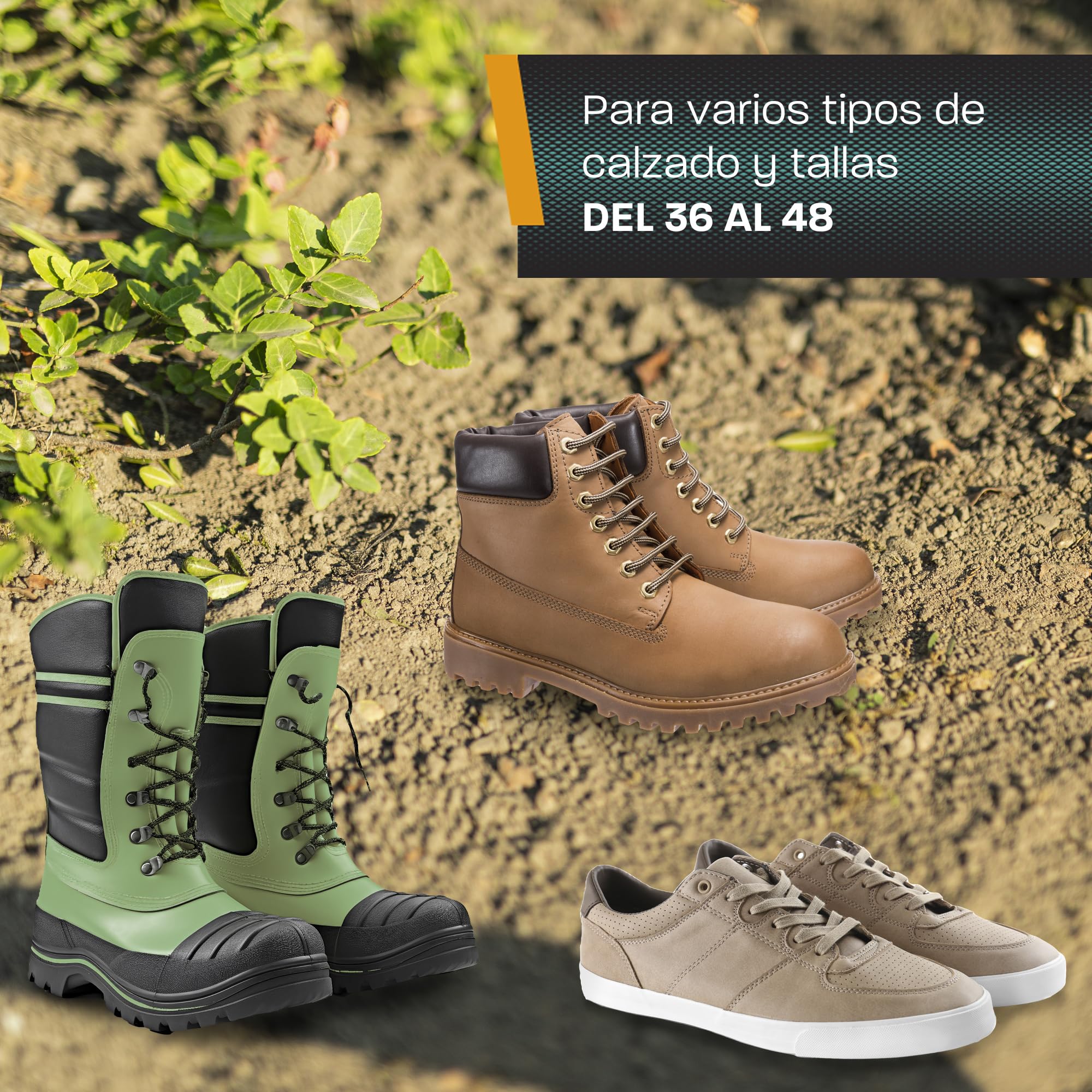 Hinrichs Zapatos Aireador de Césped - Zapatos con Clavos para Airear el Césped - Zapatos Aireadores de Césped con Correa Ajustable Flexible - Escarificador Cesped Manual para Airear el Suelo