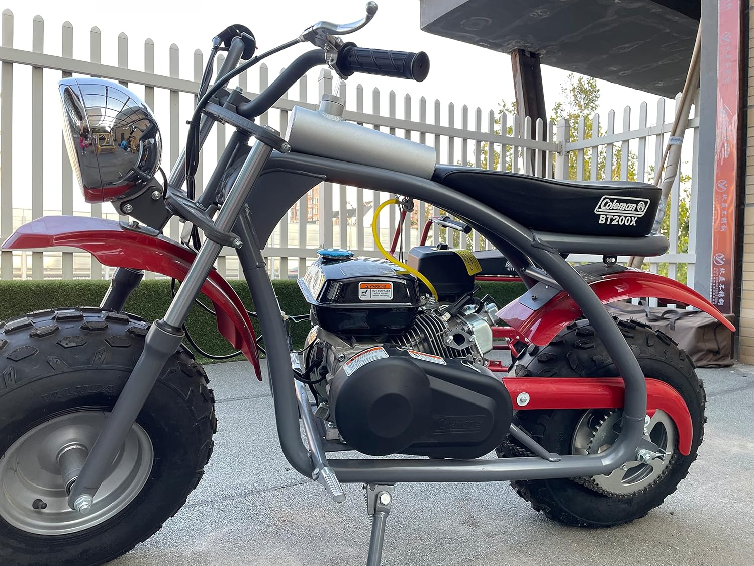 silver Gas Tank Aluminum Cylinder 10" For Coleman Powersports CT200U BT200X CT200u-ex,For Predator 212cc 196cc/6.5HP Go Kart and Gas Mini Bike