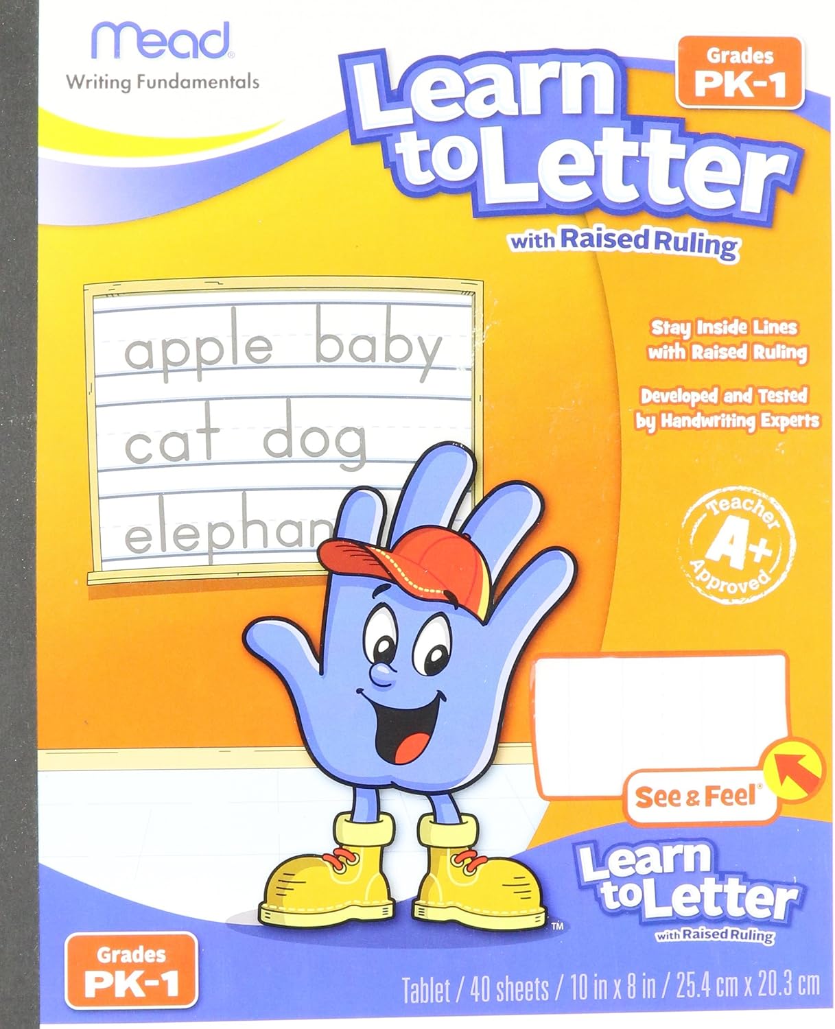 Mead Learn To Letter Writing Book Printed Book,White