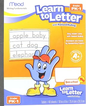 Mead Learn To Letter Writing Book Printed Book,White
