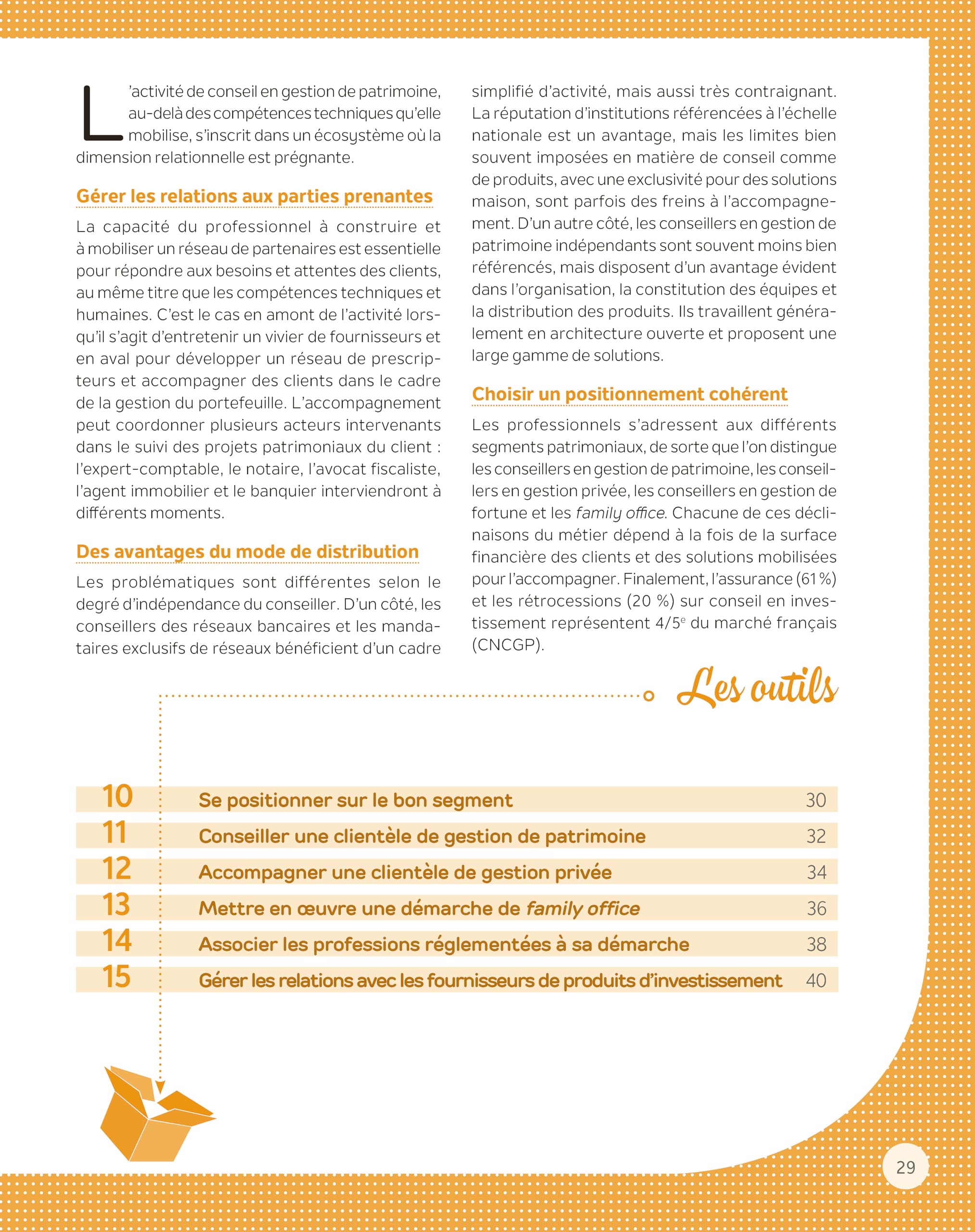 La boîte à outils du conseil en gestion de patrimoine: 81 outils clés en main