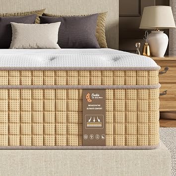 BedStory King Mattress, 14 Inch Hybrid Firm King Size Mattresses, Shoulder/Lumbar Support, CertiPUR-US Certified, Fiberglass-Free, 365-Night-Trial,