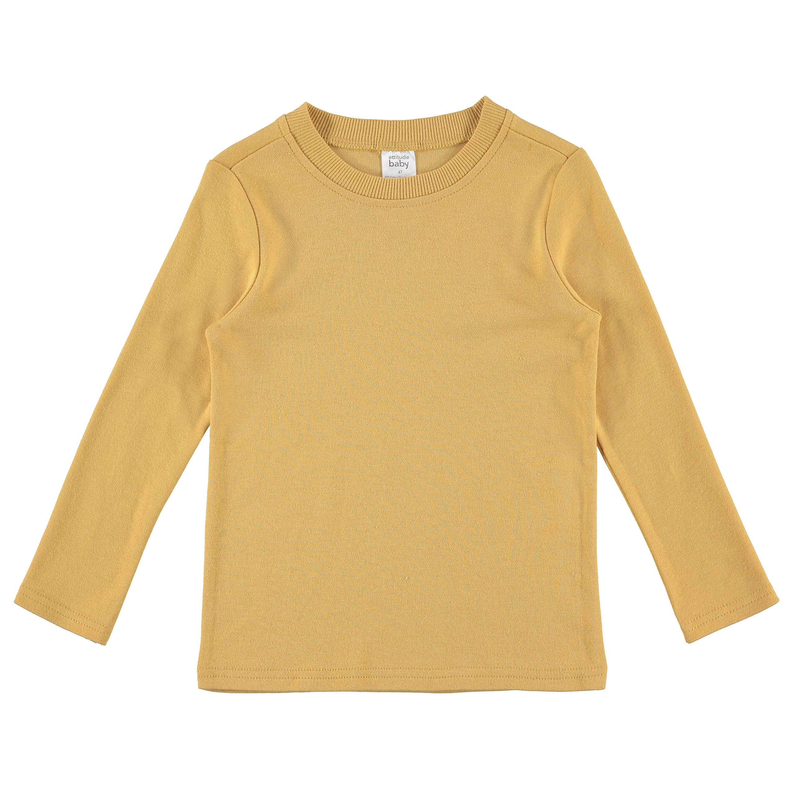 Cudlie 5er-Pack Baby/Kleinkind-Jungen-Langarmshirt – Basic-T-Shirt-Oberteile, leichtes Unterhemd – solide & gestreifte T-Shirts für Jungen