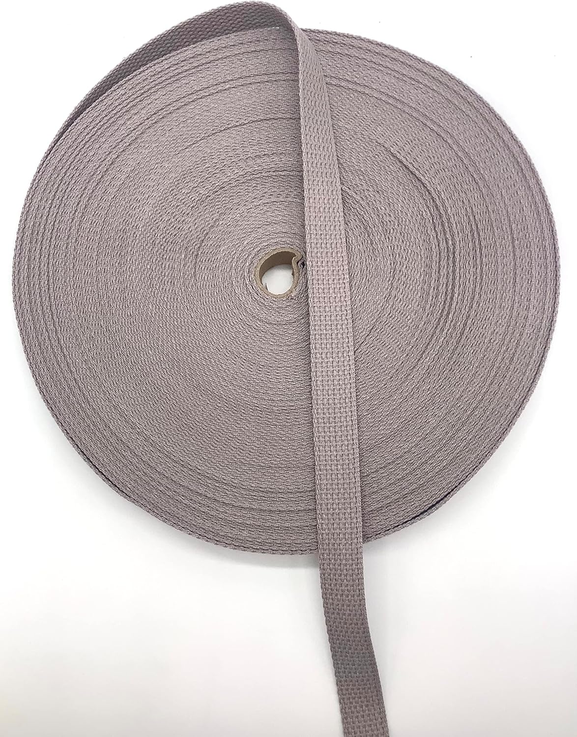Trimplace Pale Grey 1" Cotton Webbing - 10 Yards