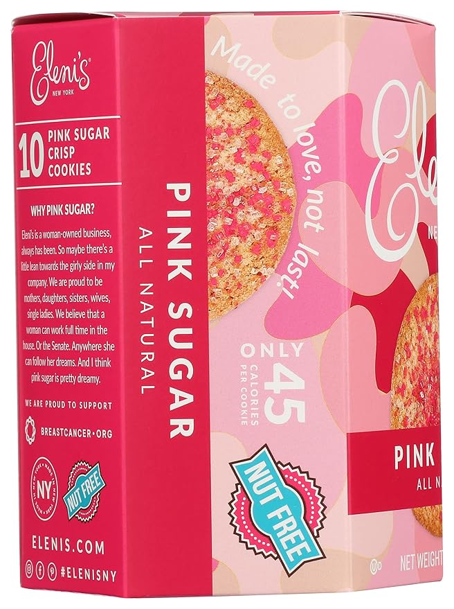 Cookie Pink Sugar Crisp de Eleni's New York 3.5 oz miniatura 3