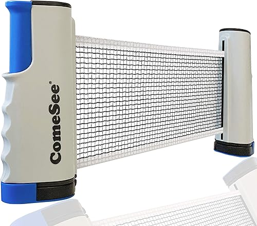 Red de ping pong retráctil para cualquier mesa, redes de tenis de mesa y equipos de postes para reemplazo