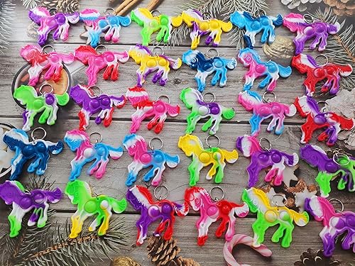Miniatura 3 de Roaqua Paquete de 30 mini juguetes para ansiedad con forma de caballo pequeño, para autismo, regalo de fiesta de cumpleaños, para escuela, aula,