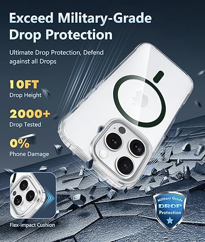 Miniatura 1611 de Fntcase Funda para iPhone 15 Plus y 14 Plus de 6.7 pulgadas, magnética, a prueba de golpes de grado militar, antiamarilleo, delgada, protectora