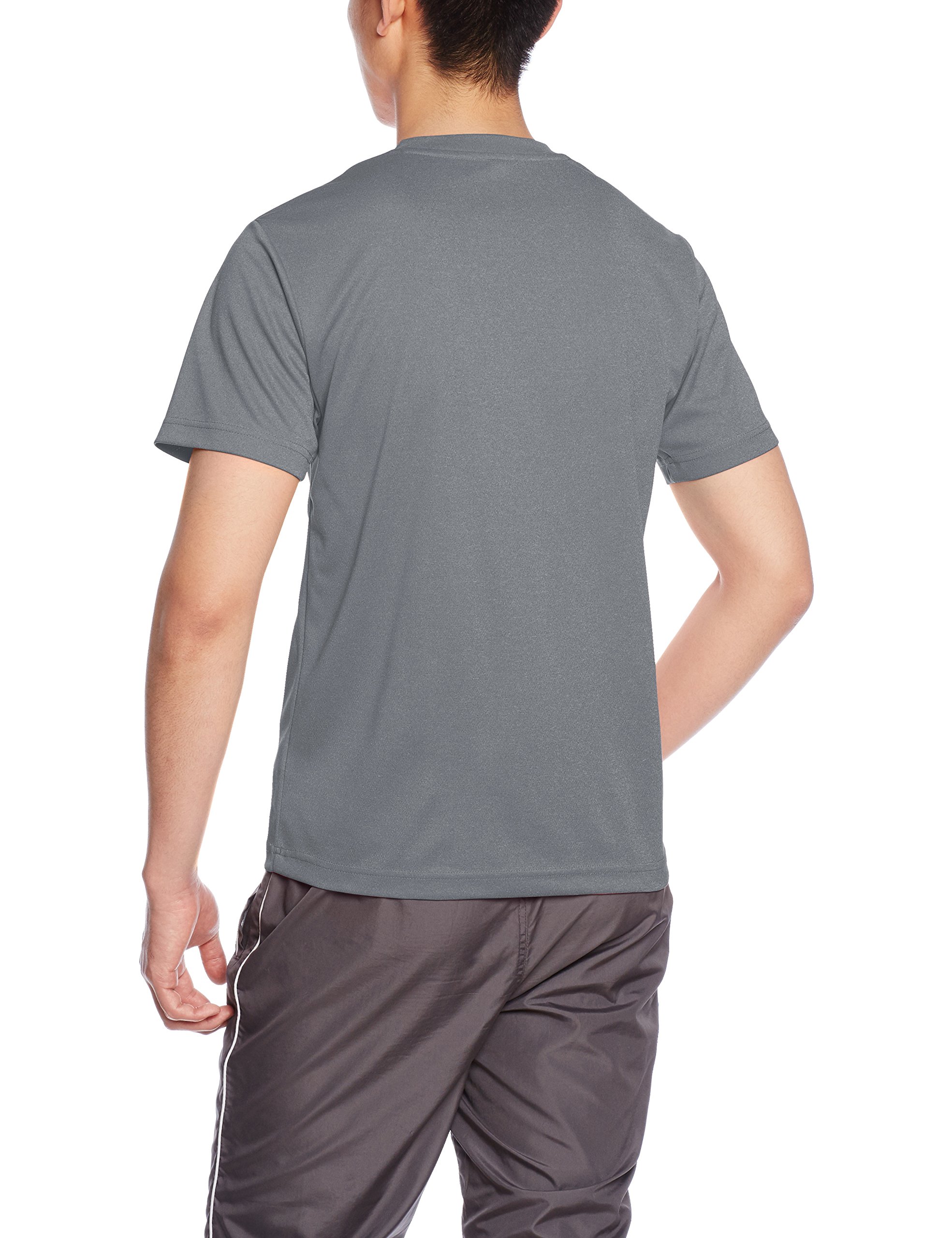 glimmer 半袖ドライTシャツの生地感と縫製部分のクローズアップ